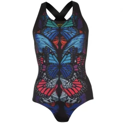 Slazenger Rebecca Adlington Curved X Back Swimsuit Ladies