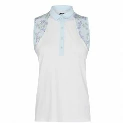 Slazenger Sleeveless Print Polo Shirt