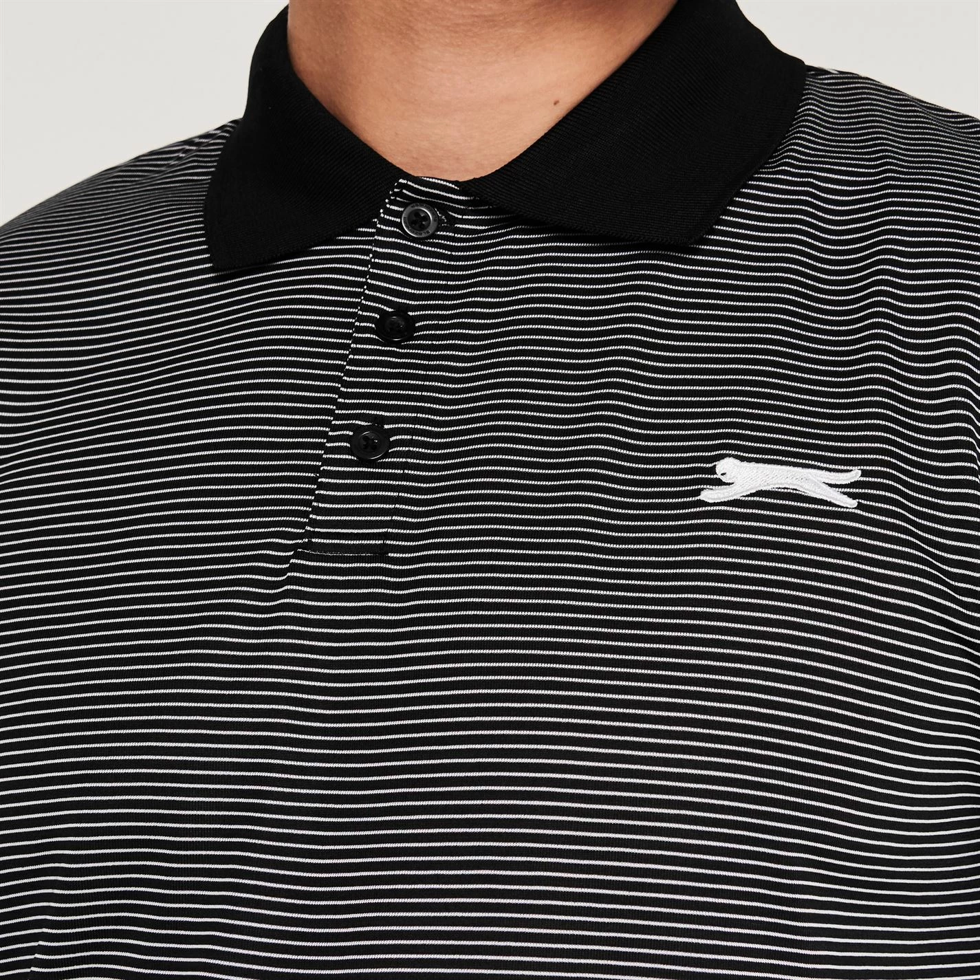 Slazenger Micro Stripe Golf Polo Shirt Mens 4 Slazenger Micro Stripe Golf Polo Shirt Mens - Image 4