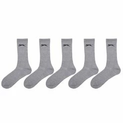 Slazenger 5 Pack Crew Socks Mens