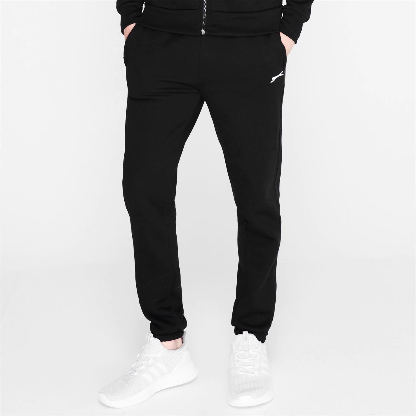 Slazenger Cuffed Fleece Jogging Pants Mens 2 Slazenger Cuffed Fleece Jogging Pants Mens - Image 2