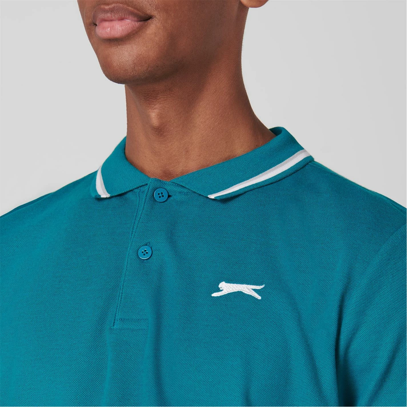 Slazenger Tipped Polo Shirt Mens 4 Slazenger Tipped Polo Shirt Mens - Image 4