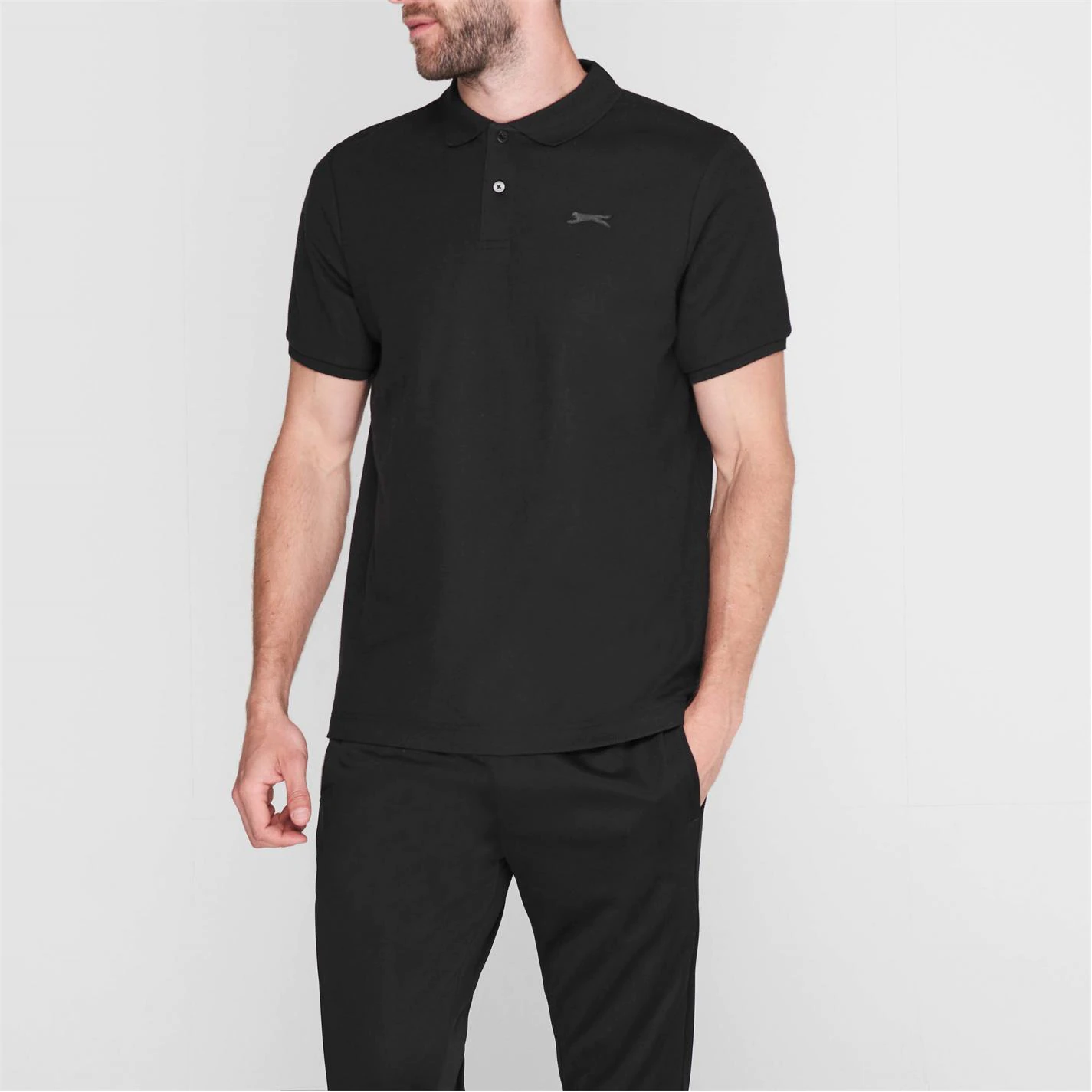 Slazenger Plain Polo Shirt Mens 2 Slazenger Plain Polo Shirt Mens - Image 2