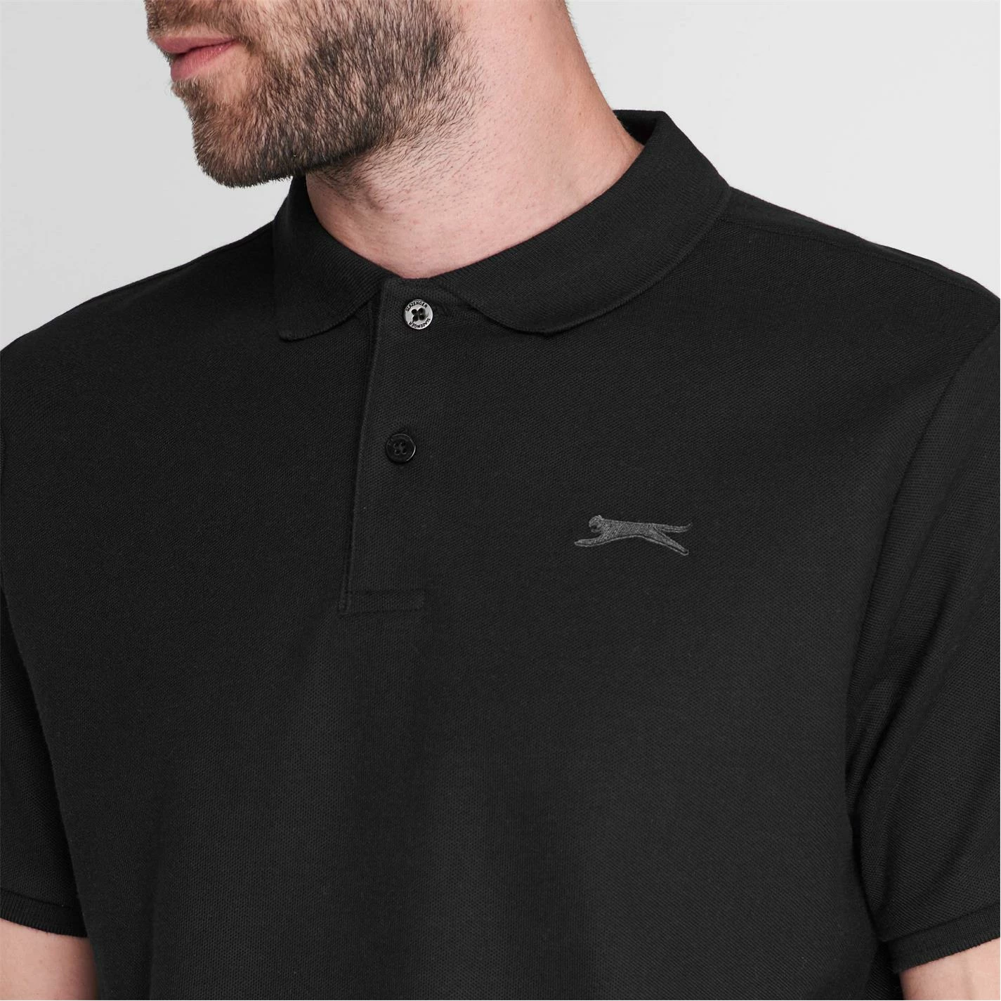 Slazenger Plain Polo Shirt Mens 4 Slazenger Plain Polo Shirt Mens - Image 4