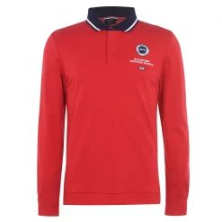 Slazenger Long Sleeve Sport Polo Shirt Mens