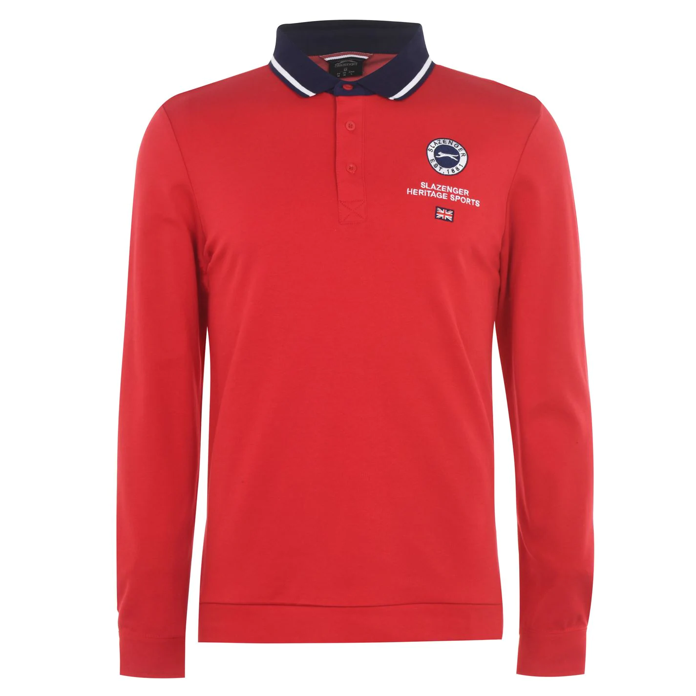 Slazenger Long Sleeve Sport Polo Shirt Mens 1 Slazenger Long Sleeve Sport Polo Shirt Mens