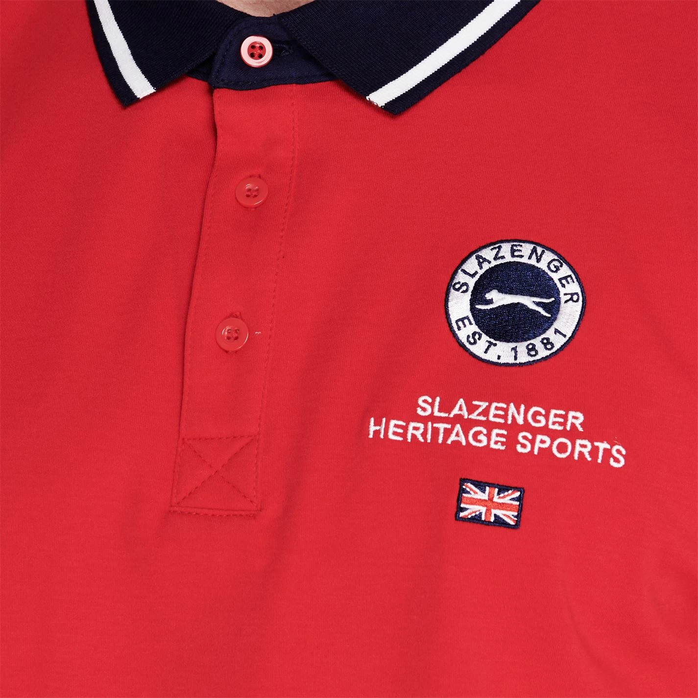 Slazenger Long Sleeve Sport Polo Shirt Mens 3 Slazenger Long Sleeve Sport Polo Shirt Mens - Image 3