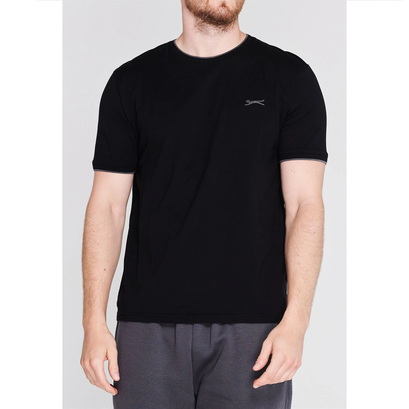 Slazenger Tipped T Shirt Mens 2 Slazenger Tipped T Shirt Mens - Image 2