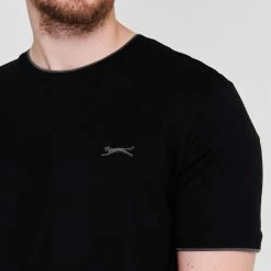 Slazenger Tipped T Shirt Mens 8 Slazenger Tipped T Shirt Mens -Slazenger Official Shop 59200703 xxl a3