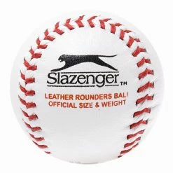 Slazenger Match Leather Rounders Ball